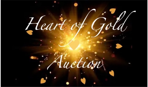 Golden hearts and starbust