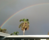 Rainbow over Kailua home